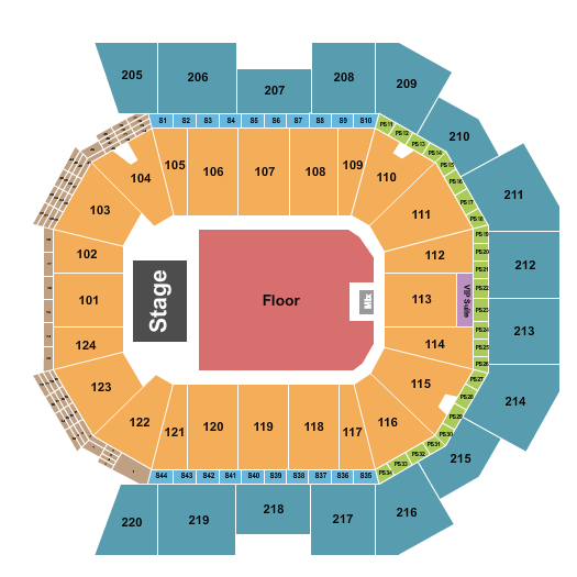 Moody Center ATX Pierce The Veil Seating Chart